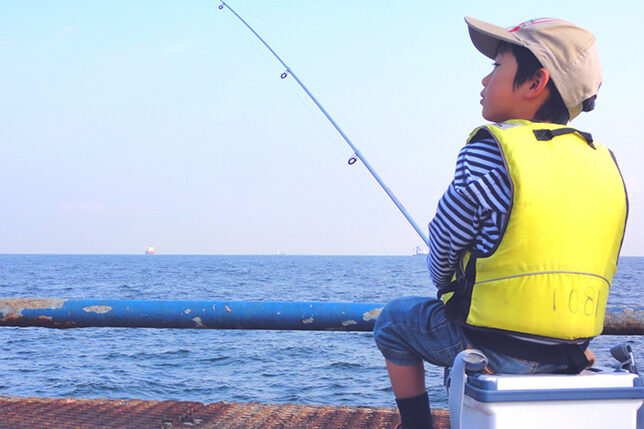 レンタル竿で魚釣り